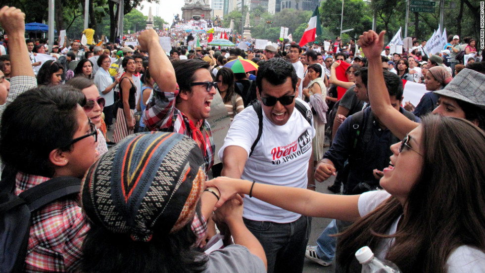 Online and on the streets, Mexico youth protests grow as election looms