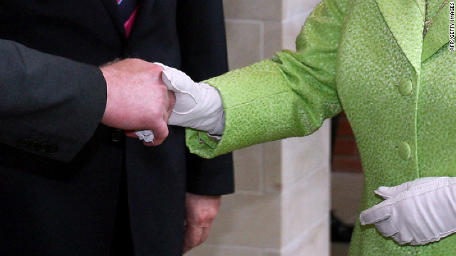 Significance of queen&#39;s handshake
