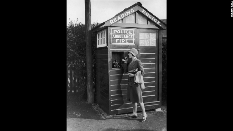 This rotary phone in Reading, Pennsylvania, could be used to summon police, ambulance or fire services at a moment&#39;s notice in the 1930s.