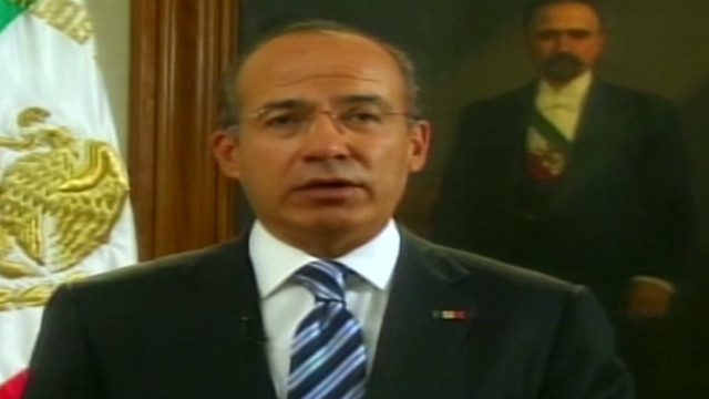 Calderon addresses Mexican citizens