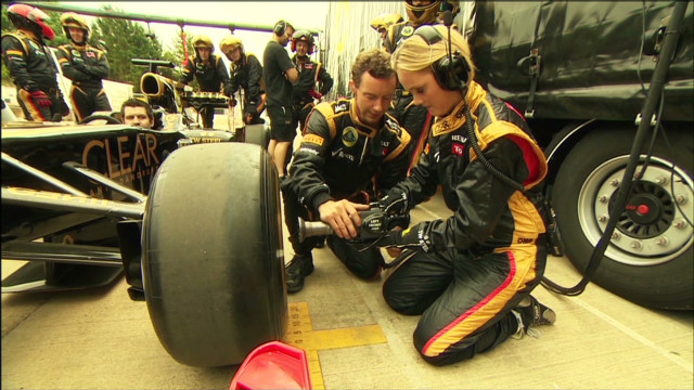 In the pits with Lotus F1 Team 
