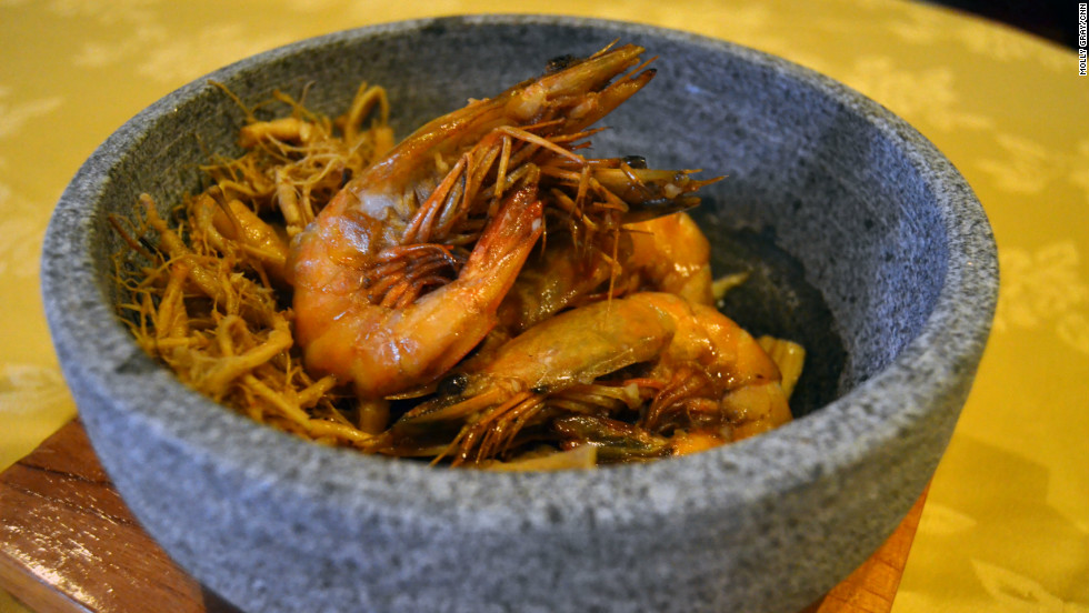 Szechuan-style king prawns are one of Club Qing&#39;s most popular dishes.