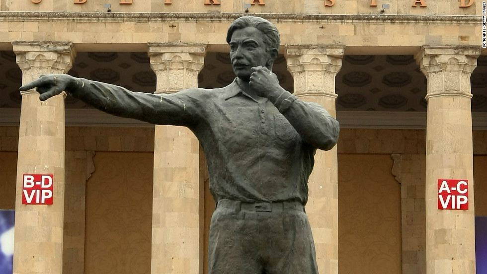 Hurst&#39;s goal was awarded after referee Gottfried Dienst consulted Azerbaijan linesman Tofik Bakhramov who judged the ball had bounced beyond the line. Azerbaijan&#39;s national stadium is named after folk hero Bakhramov, who even had a statue modelled in his honour.