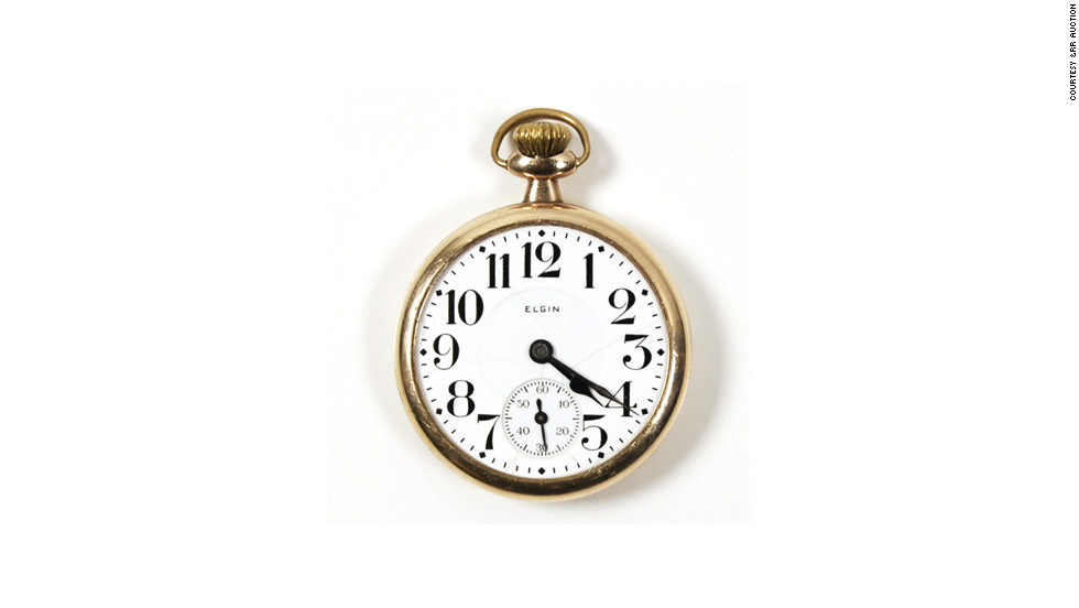 Clyde Barrow was wearing this pocket watch when he was shot.