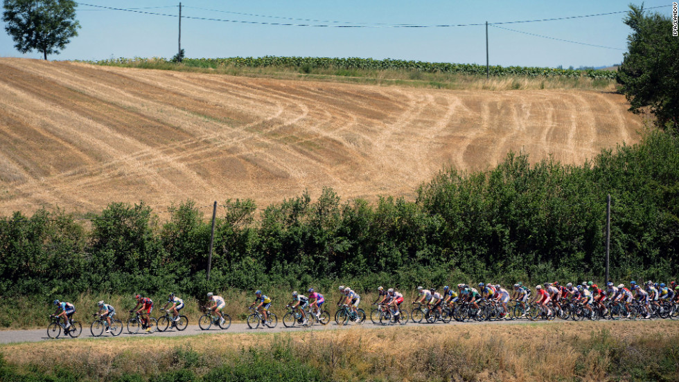 Monday&#39;s stage was a mostly rolling course with no major climbs.