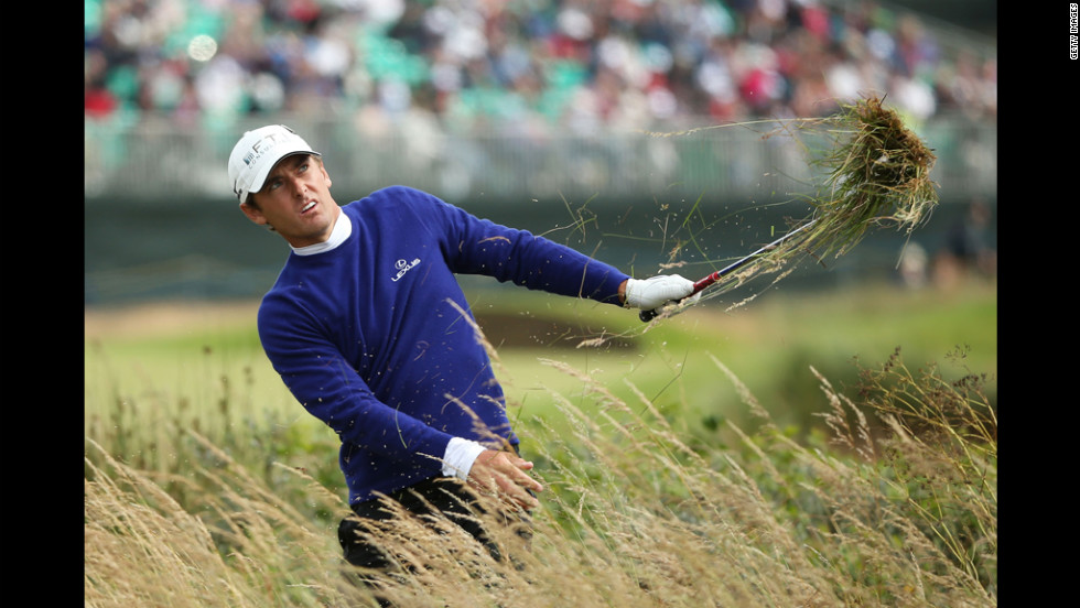 Charles Howell III of the United States plays a shot from the rough on the 14th hole during the first round Thursday.