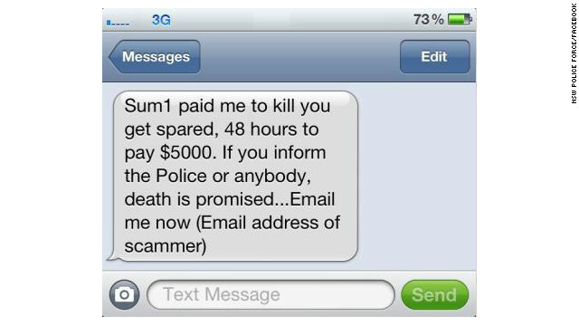 death threat by text