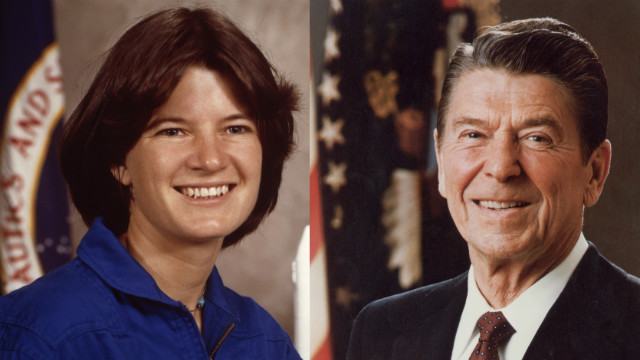 1983: Reagan honors Ride, astronauts