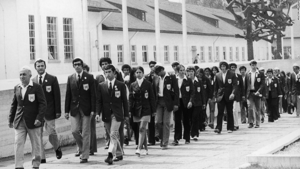 It was particularly poignant for the Israeli Olympic team, many of whom had suffered directly at the hands of the Nazis. The team marked their arrival with a visit to the Dachau concentration camp.