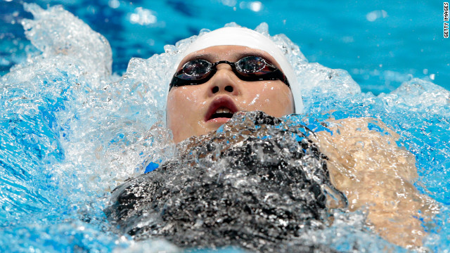 Swimmer under scrutiny after record win