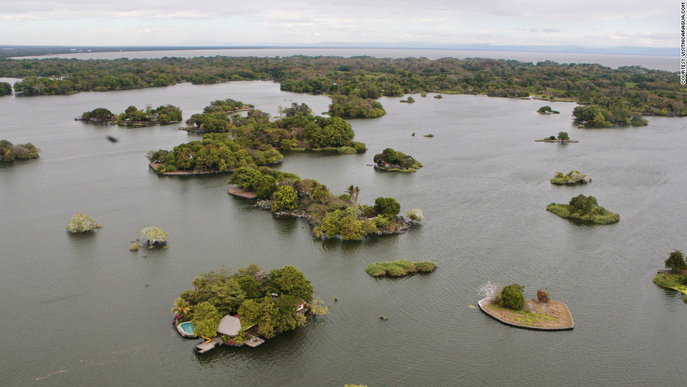 Lake Nicaragua contains a group of 365 small volcanic islands called the Islets of Granada.