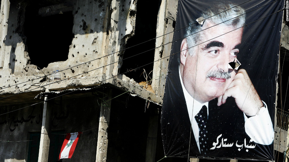 Lebanon&#39;s peace has at times been a fragile one. In 2005, Prime Minister Rafik Hariri (pictured in the poster) was assassinated by a car bomb in central Beirut. Huge public demonstrations against Syria led to the withdrawal of all Syrian military forces in April 2005. The kidnapping of two Israeli soldiers by Hezbollah in 2006 led to a 34-day conflict with Israel that left approximately 1,200 civilians dead, according to the CIA World Factbook.