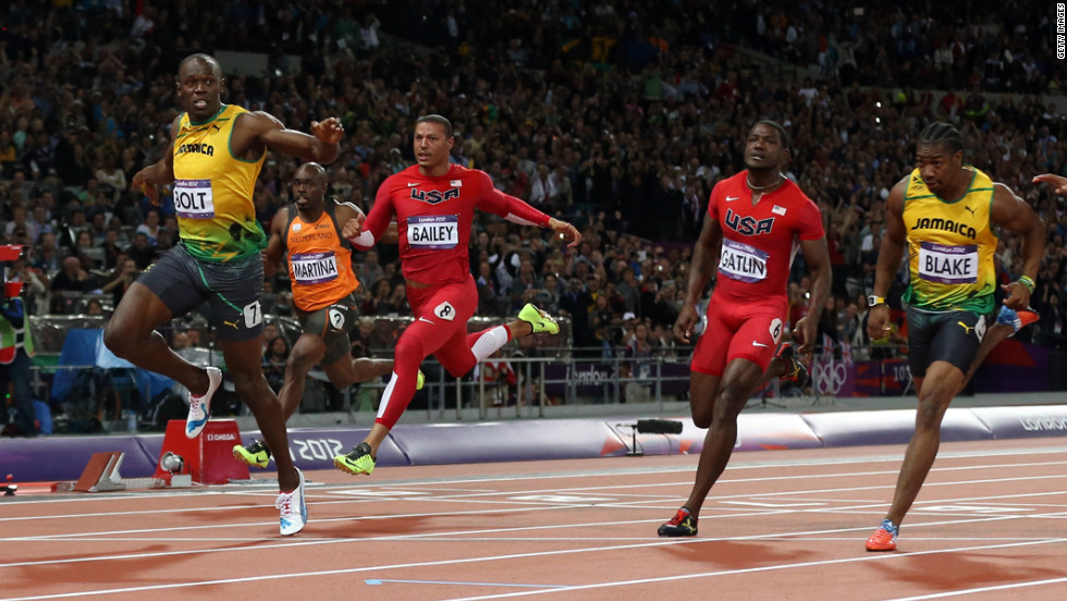 With a time of 9.63 seconds, Usain Bolt of Jamaica wins the gold in the men&#39;s 100-meter final on Sunday, August 5. Check out &lt;a href=&quot;http://www.cnn.com/2012/08/04/worldsport/gallery/olympics-day-8/index.html&quot; target=&quot;_blank&quot;&gt;Day 8 of competition&lt;/a&gt; from Saturday, August 4. The Games ran through August 12. 