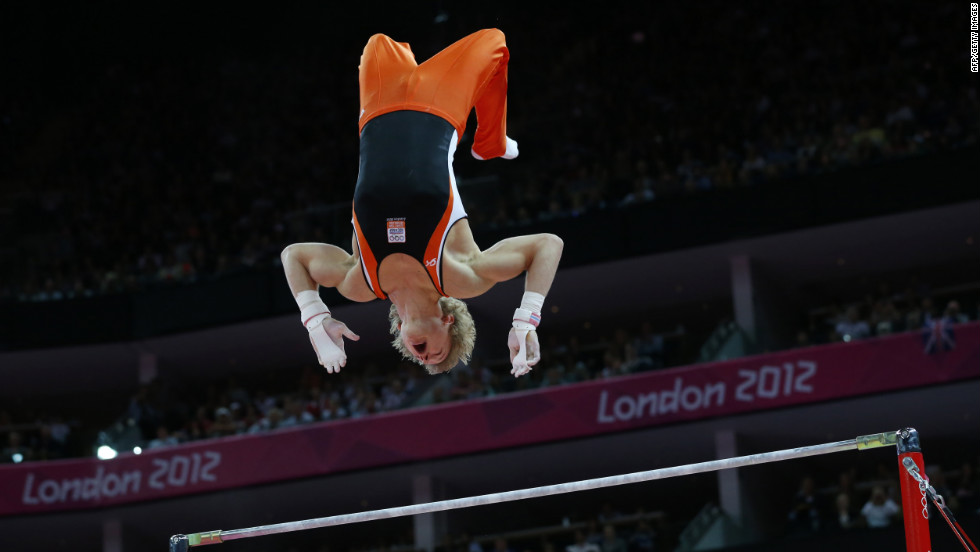 Few may have known his name prior to London 2012, but Dutch gymnast Epke Zonderland showed off his gravity-defying skills during the men&#39;s horizontal bar section of the artistic gymnastics event.