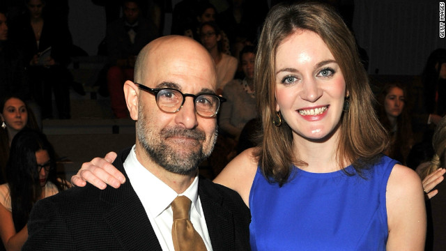 Stanley Tucci and Felicity Blunt. 