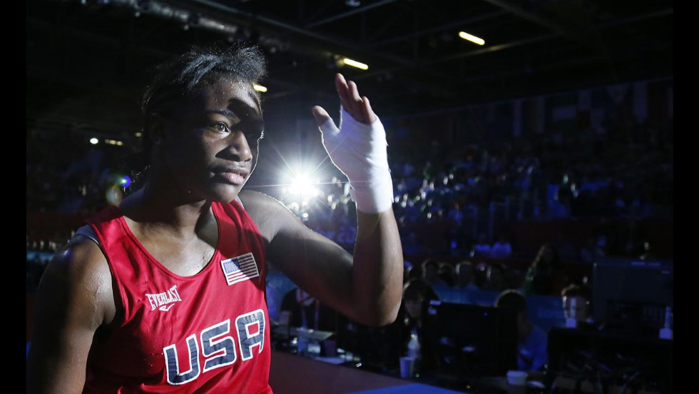 Shields leaves the ring after defeating Torlopova.