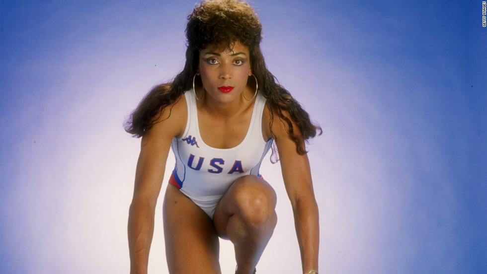 Flo Jo became known as much for her flamboyant outfits, painted nails and long hair as her running. After her Seoul triumph she had the world at her feet.