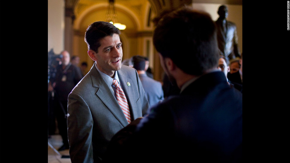 Ryan speaks to the media in 2009 about President Barack Obama&#39;s 2010 budget proposal. 