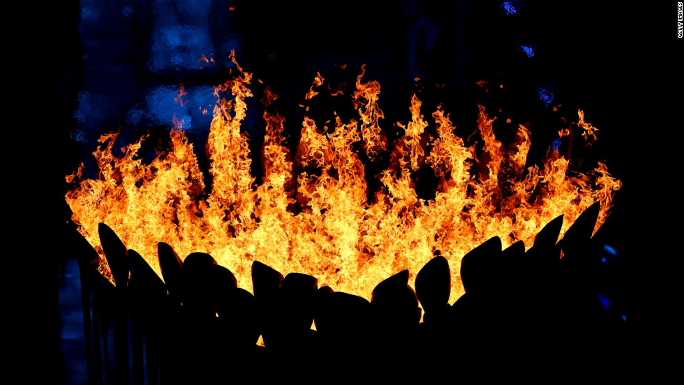 The Olympic Cauldron burns during the closing ceremony. Look back at photos from the &lt;a href=&quot;http://www.cnn.com/2012/07/27/worldsport/gallery/olympic-opening-ceremony/index.html&quot; target=&quot;_blank&quot;&gt;opening ceremony.&lt;/a&gt;