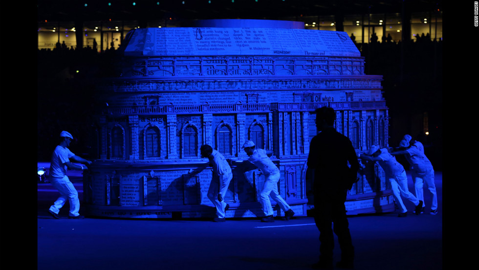 A general view of the closing ceremony.