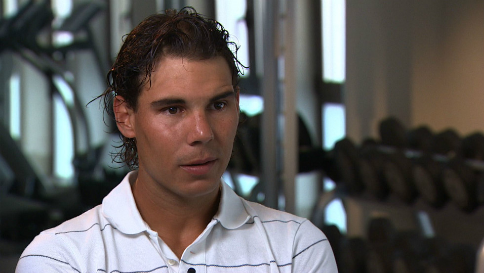 Despite his global appeal, Nadal says he&#39;s still trying to lose his shy side in front of the cameras.