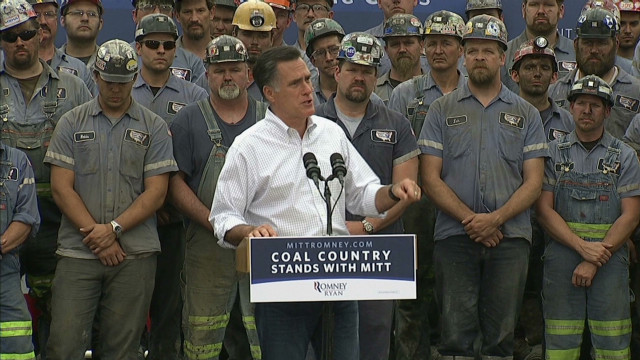 Romney digs at Obama&#39;s &#39;war on coal&#39;