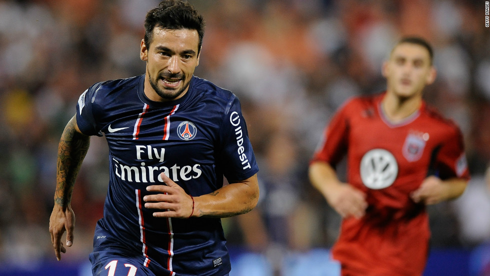 &lt;strong&gt;Napoli to Paris Saint-Germain&lt;/strong&gt;Argentina international forward Ezequiel Lavezzi arrives at PSG with a $36.25 million price tag and a big reputation following his five years in Italy. He will link up with another former Serie A star in Zlatan Ibrahimovic.