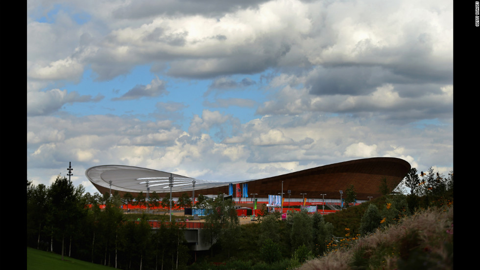 A general view shows the Olympic Velodrome.