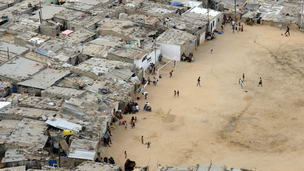 But despite the progress made since 2002, Angola remains one of the most unequal societies in the world. In Luanda, millions of people live in crowded shantytowns, like  the Boa Vista slum (pictured), in squalid conditions.