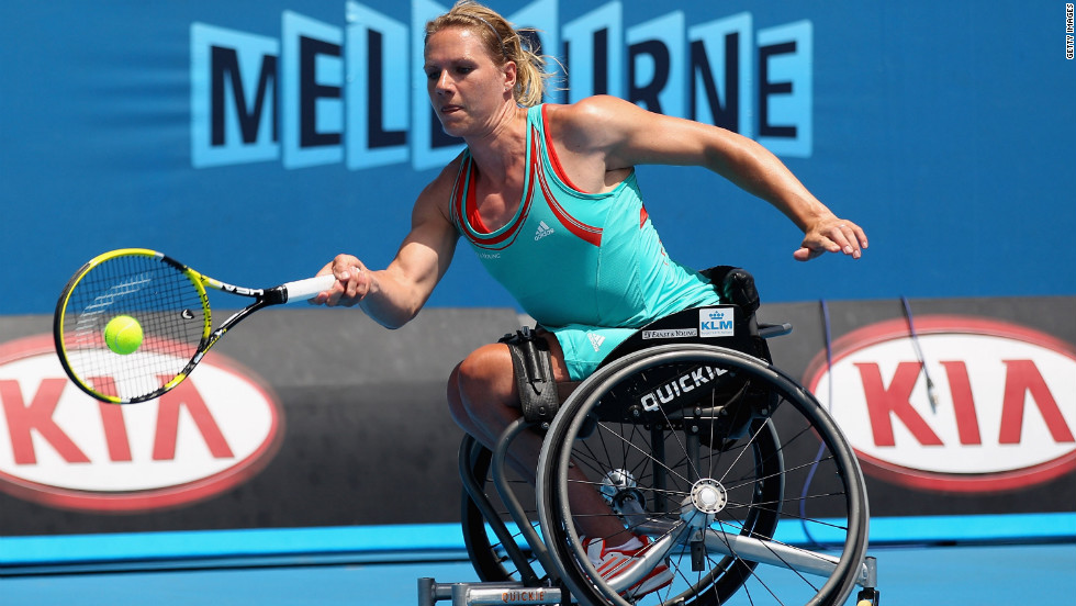She won four successive gold medals in the Paralympics singles tournament, 21 grand slams and 13 world titles.