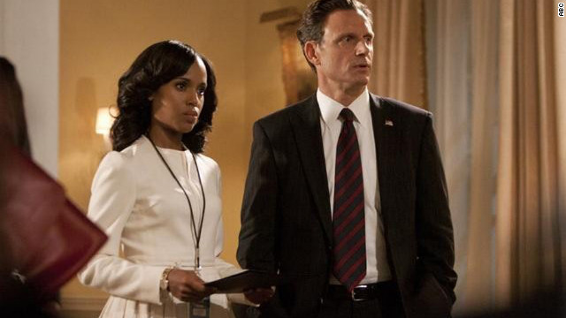 Kerry Washington plays Olivia Pope and Tony Goldwyn plays President Fitzgerald Grant on &quot;Scandal.&quot;