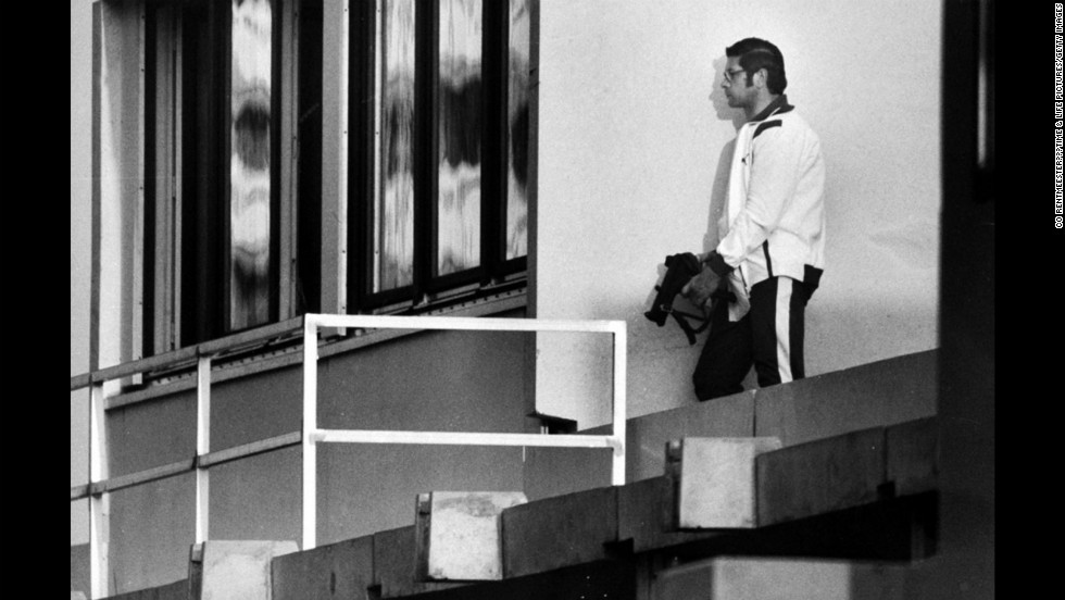 A German policeman leans against a wall outside an apartment where Israeli hostages are held, Munich, September 1972. &lt;a href=&quot;http://life.time.com/history/munich-massacre-1972-olympics-photos/&quot; target=&quot;_blank&quot;&gt;See the complete gallery on LIFE.com&lt;/a&gt;.