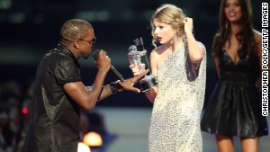 Taylor Swift's 2009 acceptance speech for best female video was cut short when Kanye West rushed the stage and proclaimed, "Yo Taylor, I'm really happy for you, I'll let you finish, but Beyoncé has one of the best videos of all time." Bey went on to win the video of the year for award for "Single Ladies (Put a Ring On It)." She invited the "You Belong With Me" singer back on stage to finish her acceptance speech. At the 2010 awards show, Swift forgave West with a song.