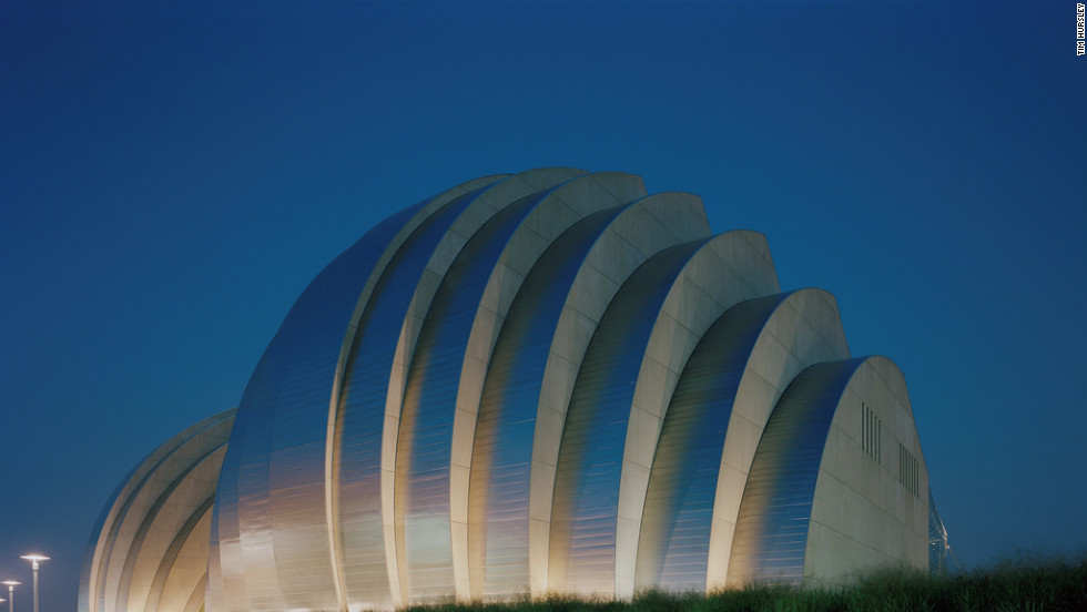 Moshe Safdie, the architect behind Kansas City&#39;s Muriel Kauffman Theatre, has described the building as &quot;festive and exuberant.&quot; 1601 Broadway; 816-994-7200; kauffmancenter.org.
