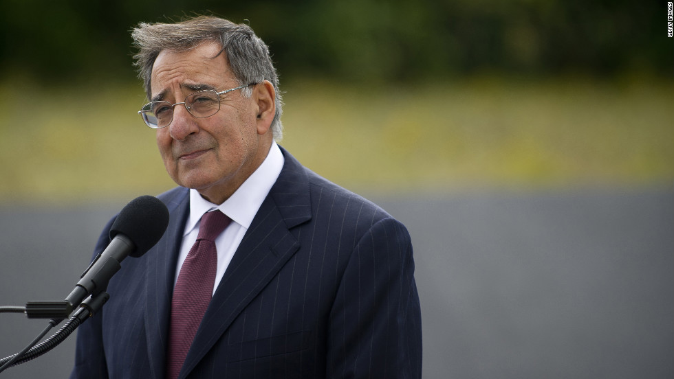 Defense Secretary Leon Panetta speaks during the wreath-laying ceremonies in Shanksville, Pennsylvania.