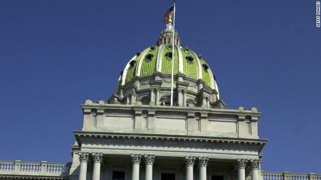 Refusal by GOP state senators in Pennsylvania to oust Democrat leads to chaotic ceremony