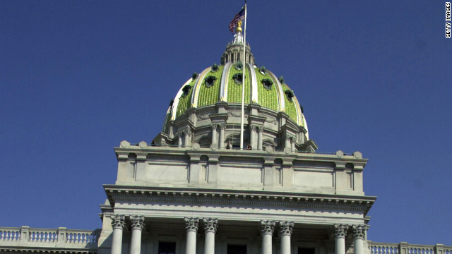 The refusal of state senators from the Pennsylvania Republican Party to elect a Democrat leads to a chaotic ceremony