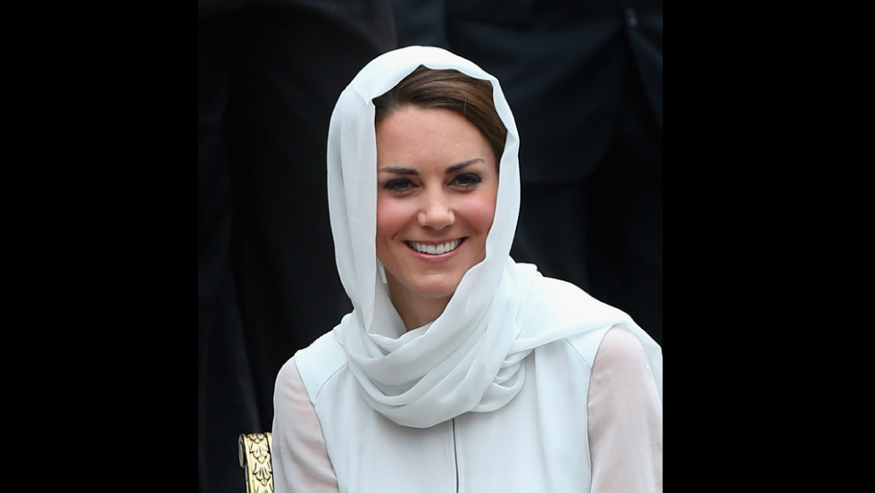 Catherine, Duchess of Cambridge, visits Assyakirin Mosque on Friday.