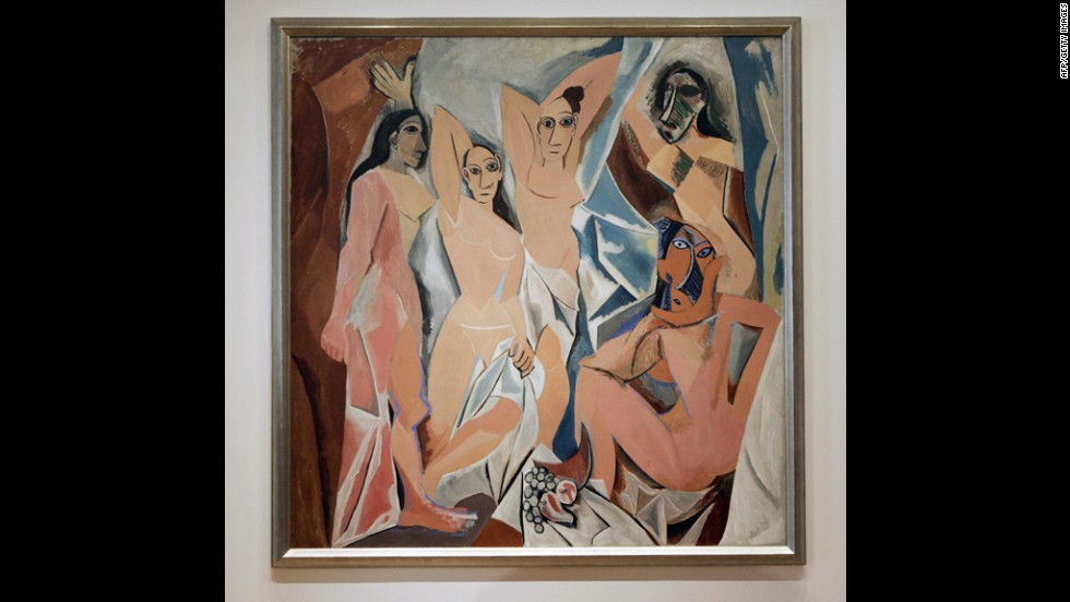 Pablo Picasso&#39;s &quot;Les Demoiselles d&#39;Avignon&quot; from 1907 may be especially pleasing to the eye because it exaggerates human forms, showing influences of the cubism movement. 