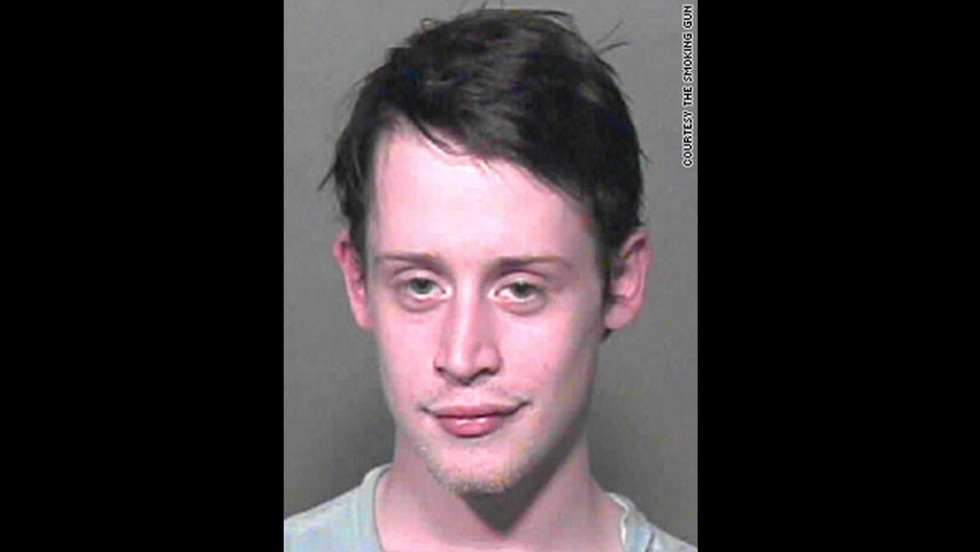 The Oklahoma County, Oklahoma, Sheriff&#39;s office took this mug shot of &quot;Home Alone&quot; star Macaulay Culkin in 2004 after they found marijuana, Xanax and sleeping pills in his possession. He was briefly jailed before being released on bail. 