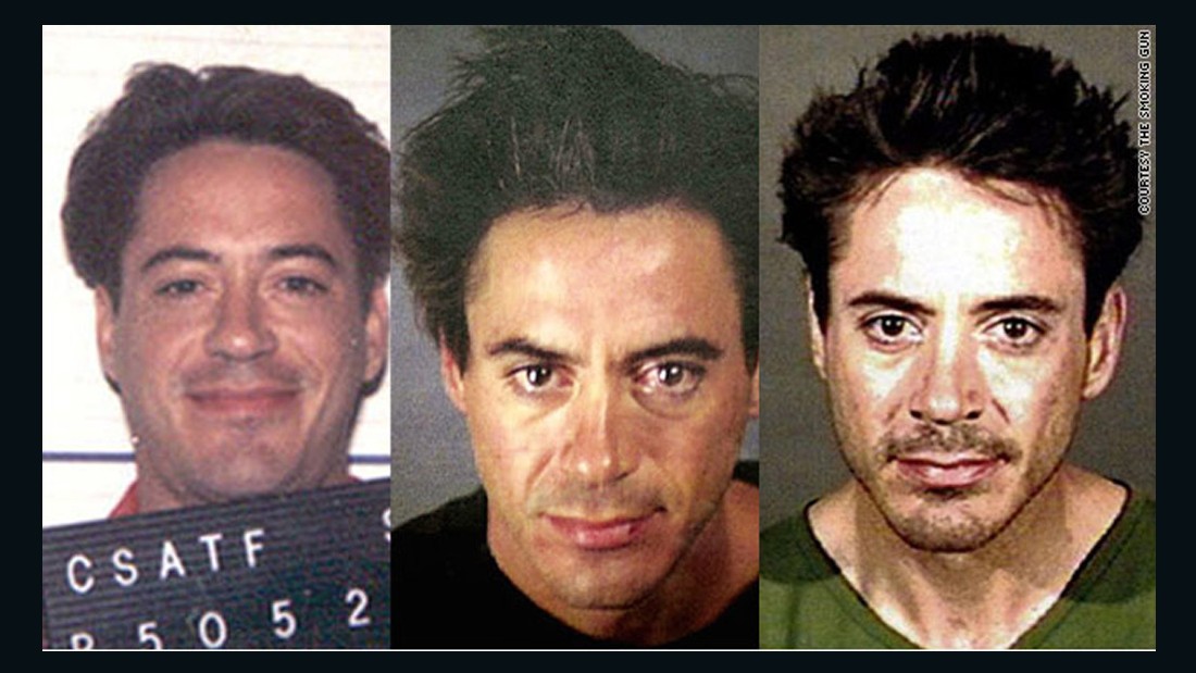 Robert Downey Jr.&#39;s drug problems are almost as famous as his talent. He served time in the late 1990s on a drug conviction, was arrested in November 2000 for drug possession and was busted again in April 2001 in Culver City, California. He received a Christmas Eve pardon in 2015 from California Gov. Jerry Brown for his 1996 convictions for possessing drugs and a weapon. 