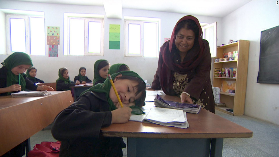 Razia Jan is fighting to educate girls in rural Afghanistan, where terrorists &lt;a href=&quot;http://www.cnn.com/2012/08/02/world/meast/cnnheroes-jan-afghan-school/index.html&quot;&gt;will stop at nothing&lt;/a&gt; to keep them from learning. She and her team at the Zabuli Education Center are providing a free education to about 350 girls, many of whom wouldn&#39;t normally have access to school. &quot;This honor is a God-given gift that will make it possible for me to continue to give a ray of hope to these girls,&quot; Jan said. &quot;My goal is to break the cycle of violence.&quot; &lt;a href=&quot;http://www.cnn.com/2012/11/26/asia/gallery/heroes-jan/index.html&quot; target=&quot;_blank&quot;&gt;See more photos of Razia Jan&lt;/a&gt;