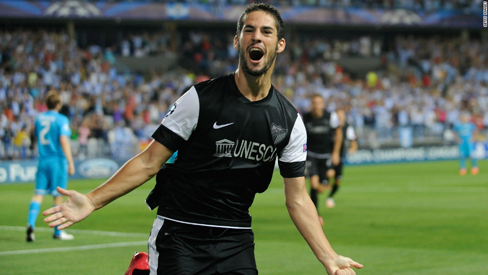 Despite their interest in Bale, Real have already flexed their muscles in the transfer window by signing young Spanish stars Isco (pictured playing for Malaga last season) for $40m and Asier Illarramendi from Real Sociedad for $51m.