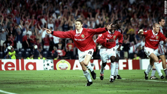 Solskjaer scored the winning goal in the 1999 European Champions League final against Bayern Munich.