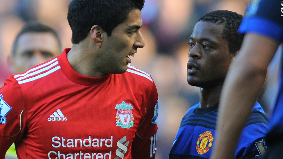In 2011 the FA had to deal with another racism case, this time handing Liverpool striker Luis Suarez an eight-match ban and a $63,000 fine after finding the Uruguayan guilty of racially abusing Manchester United defender Patrice Evra.