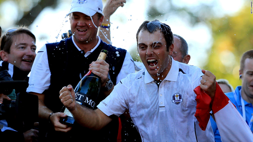 Peter Hanson, center, and Francesco Molinari of Europe celebrate their team winning the 39th Ryder Cup on Sunday, September 30, in Medinah, Illinois. Europe produced the greatest comeback in Ryder Cup history to defeat the United States and retain the trophy. &lt;a href=&quot;http://www.cnn.com/SPECIALS/world/photography/index.html&quot;&gt;&lt;strong&gt;See more of the best of CNN&#39;s photography.&lt;/strong&gt;&lt;/a&gt;