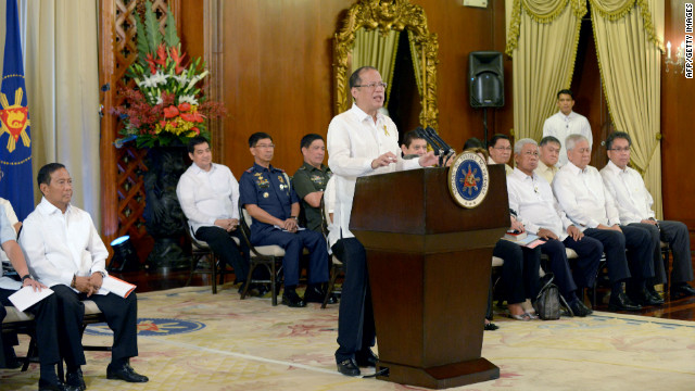 Philippines President Benigno Aquino announces a historic peace deal October 7.