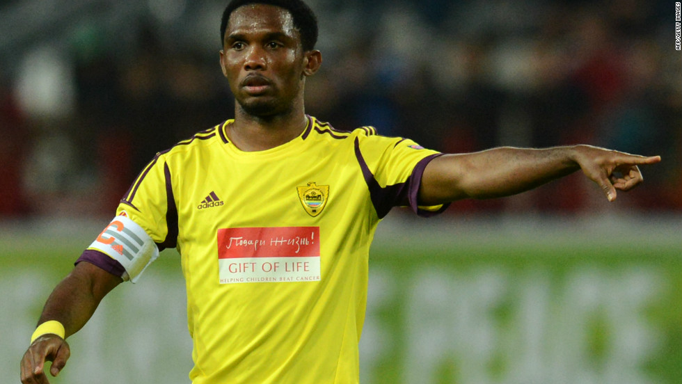 In 2010, Cameroon striker Samuel Eto&#39;o suffered racist abuse from Cagliari fans when playing for Inter Milan in a Serie A game. The Sardinian club was subsequently heavily fined.