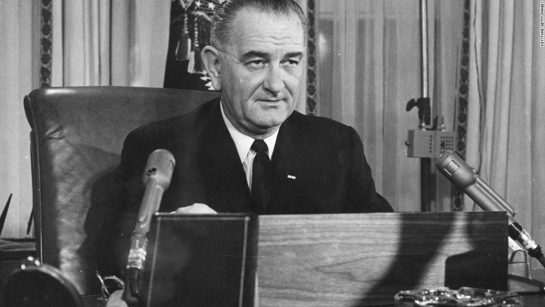 Long before serving as the 36th president, Lyndon Johnson defeated Gov. Coke Stevenson in the Texas Democratic primary runoff for Senate in 1948 by 87 votes. Many charged that Johnson stole the office through ballot fraud. Pictured, Johnson addresses the nation in 1963.