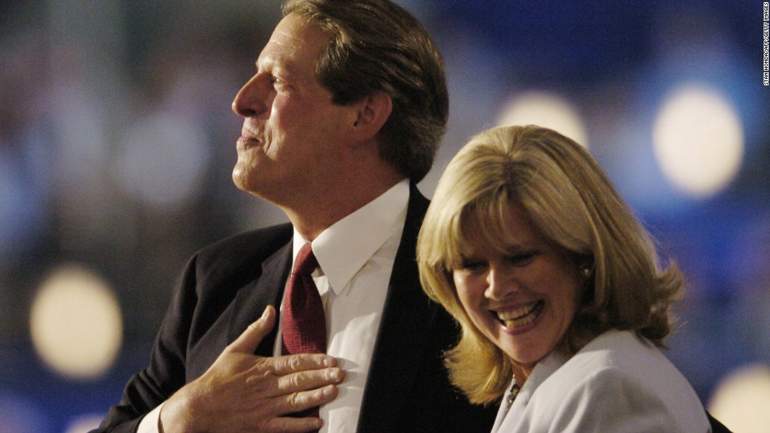 While most eyes focused on ballot problems in Florida after the Bush-Gore race in 2000, New Mexico had the closest results. The state gave a razor-thin edge to Al Gore, just 366 votes. Pictured, Gore and his wife, Tipper, attend the 2004 Democratic National Convention.